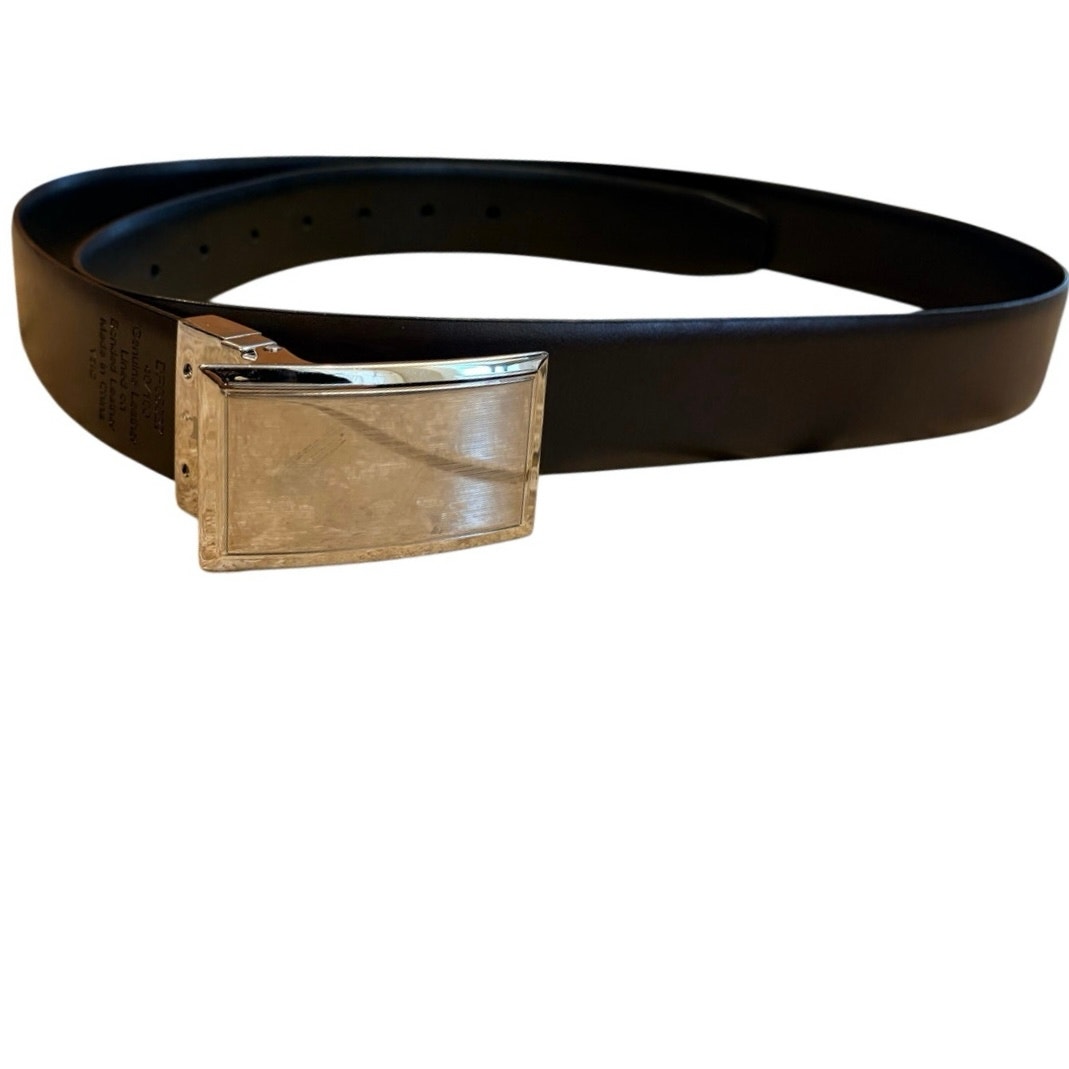 Nwt Mens Perry Ellis Reversible Leather Belt Size 40 Brown Black- 49”L X 1.5”W